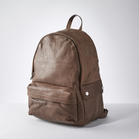 Leather Backpack // Brown