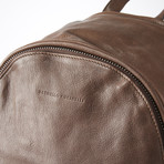 Leather Backpack // Brown