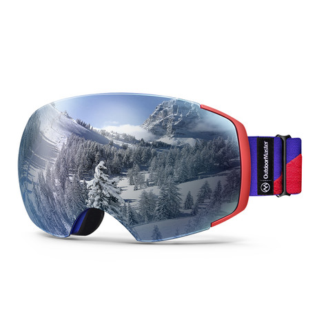 Ski Goggles PRO // Blue + Red