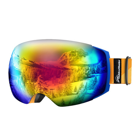 Ski Goggles PRO // Orange + Blue