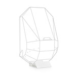 Polymer Series Backpack + Backpack Stand + Back Padding // Matte Red (Crisp White Straps)