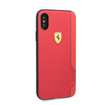 Racing Shield PU Rubber Soft Touch Case // iPhone X/XS // Red