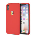 Logo Shield Silicone Case // iPhone X/XS (Red)