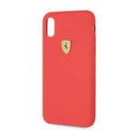 Logo Shield Silicone Case // iPhone X/XS (Red)