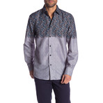 Jon True Modern-Fit Long-Sleeve Dress Shirt // Multicolor (XL)