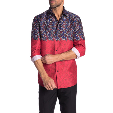 Freddy True Modern-Fit Long-Sleeve Dress Shirt // Multicolor (S)