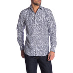 Desmond True Modern-Fit Long-Sleeve Dress Shirt // Multicolor (S)
