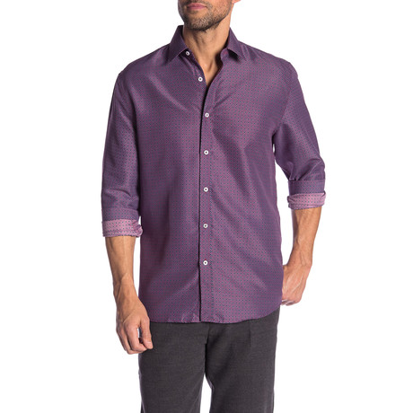 Mauricio True Modern-Fit Long-Sleeve Dress Shirt // Multicolor (S)