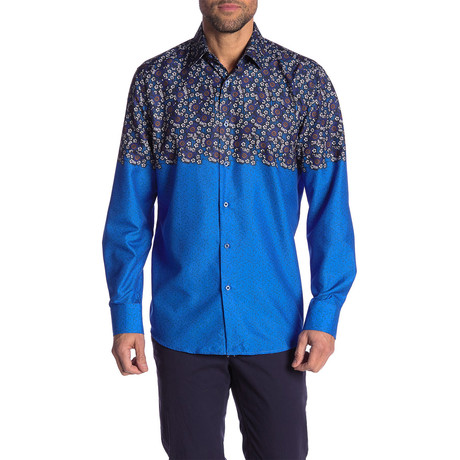 Zachery True Modern-Fit Long-Sleeve Dress Shirt // Multicolor (S)