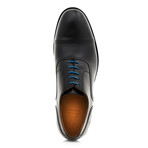 Oxford YF Calf Leather // Black + Blue (Euro: 42)
