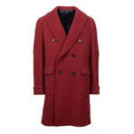 Caruso // Wool Double Breasted Overcoat // Red (Euro: 56)