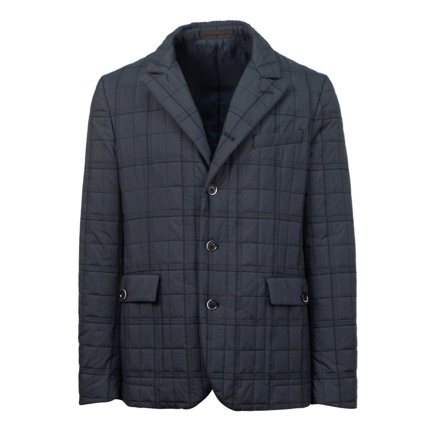 Caruso // Quilted Jacket // Navy Blue (Euro: 48) - Astounding Outerwear ...