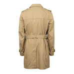 Caruso // Double Breasted Cotton Trench Coat // Beige (Euro: 48)