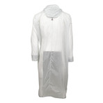 Caruso // Oversize Hooded Zip Up Poncho Raincoat // Gray (Euro: 50)