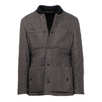 Caruso // Tweed Quilted Jacket // Brown (Euro: 48)