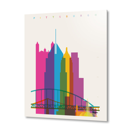 Shapes of Pittsburgh // Aluminum (16"W x 20"H x 0.1"D)