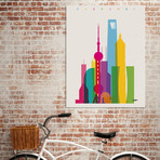 Shapes of Shanghai // Canvas (16"W x 20"H x 1.5"D)