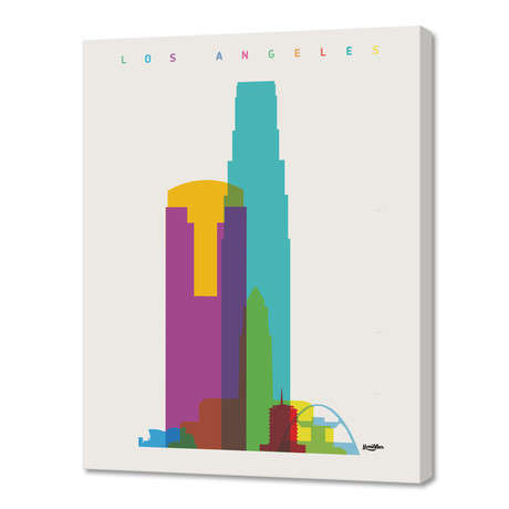 Shapes of Los Angeles // Canvas (16"W x 20"H x 1.5"D)