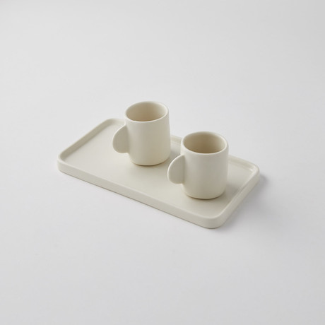 Small Tray + 2 Espresso Cups (Canopy)