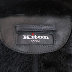 Kiton Napoli // Luxurious Shearling Leather Jacket // Black (Euro: 52)