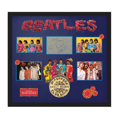 Signed + Framed Collage // The Beatles