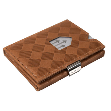 Leather Wallet // Sand Chess