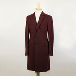 Belvest // Twill Cashmere Coat // Red (Euro: 48)