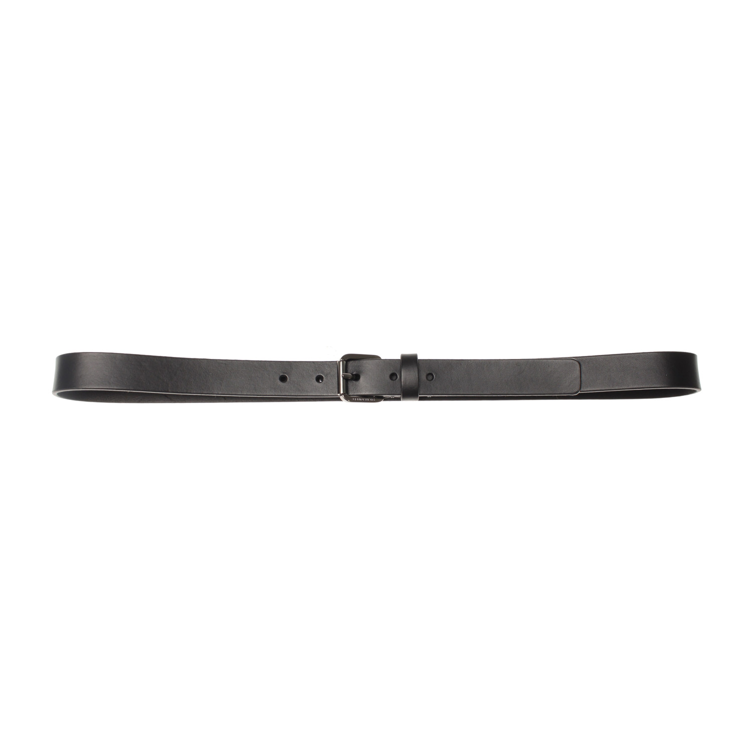 Shiny Gunmetal Belt // Black (85 cm) - J.Lindeberg - Touch of Modern