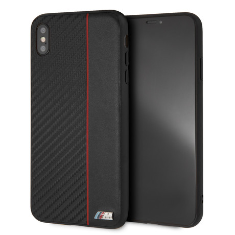 M Collection // Red Stripe Hard Case // iPhone XS Max