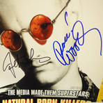 Natural Born Killers // Woody Harrelson + Juliette Lewis Signed Mini Poster // Custom Frame