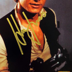 Star Wars // Harrison Ford + Mark Hamill + Carrie Fisher Signed Photo // Custom Frame
