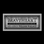 Braveheart // Mel Gibson Signed Photo // Custom Frame