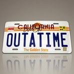 Back To The Future // Michael J Fox Signed Outatime License Plate // Custom Frame (Signed License Plate)