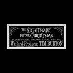 Nightmare Before Christmas // Tim Burton Signed Photo // Custom Frame 