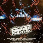 Star Wars Empire Strikes Back // Cast Signed Poster // Custom Frame