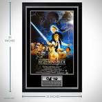 Star Wars Return Of The Jedi // Cast Signed Poster // Custom Frame