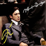 Godfather // Marlon Brando + Al Pacino Signed Photo // Custom Frame