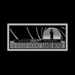 James Bond // Roger Moore Signed Photo // Custom Frame