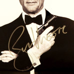 James Bond // Roger Moore Signed Photo // Custom Frame