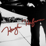 Playboy // Hugh Hefner Signed Photo // Custom Frame