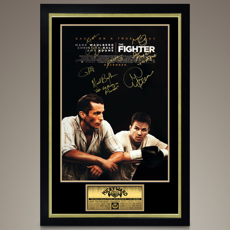 The Fighter // Cast Signed Poster // Custom Frame