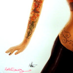 Harley Quinn Tattoo // Margot Robbie + Nathan Szerdy Signed Promotion Art Photo // Custom Frame
