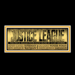 Justice League // Cast Signed Poster // Custom Frame