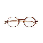FrontPage // Manhattan Glasses + Milano Black Case // Brown (+1.00)