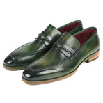 Leather Loafers // Green  (Euro: 40)