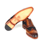 Leather + Suede Wingtip Oxfords // Brown + Navy (Euro: 39)
