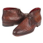 Woven Leather Chukka Boots // Brown  (Euro: 40)