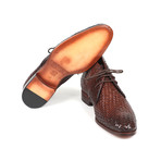Woven Leather Chukka Boots // Brown  (Euro: 46)