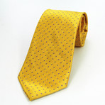 Silk Neck Tie + Gift Box // Metallic Yellow + Purple