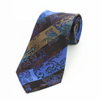 Silk Neck Tie + Gift Box // Blue Paisley